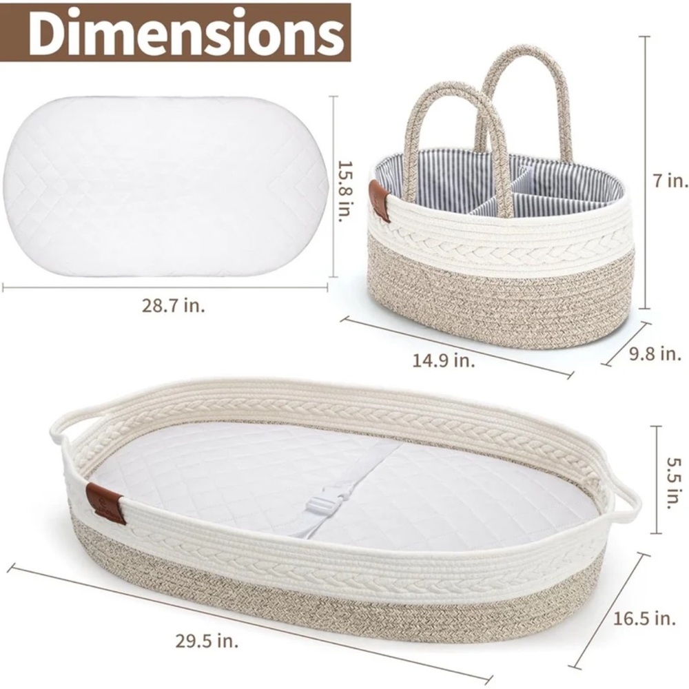 Swiftsleep Changing Pad with Matching Basket